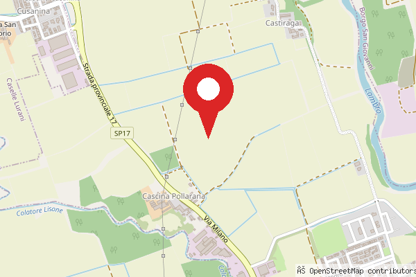 Mappa di Castiraga Vidardo